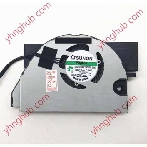SUNON MG60090V1-C250-S9C DC 5V 4-Wire Server Laptop Cooling Fan