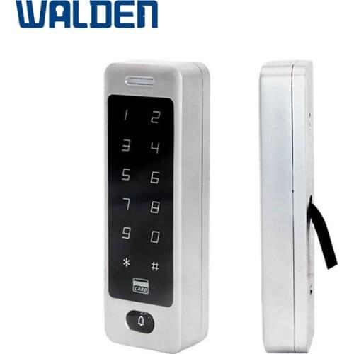 IP65 Waterproof Access Control RFID Keyboard EM Card Reader Touch Metal Keypad with Doorbell