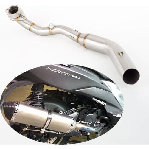 Motorcycle Exhaust Modified Motorbike Escape Front Link Pipe With For kymco Xciting 400 exhaust Xciting s400i