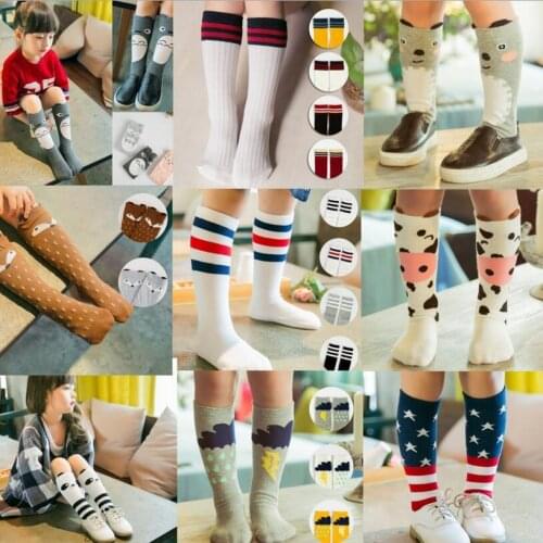 Girl Socks knee high Toddler Boot Sock Boy socks Baby Girl Leg Warmers Fall Winter For Children Cotton Socks 0 to 6 yrs