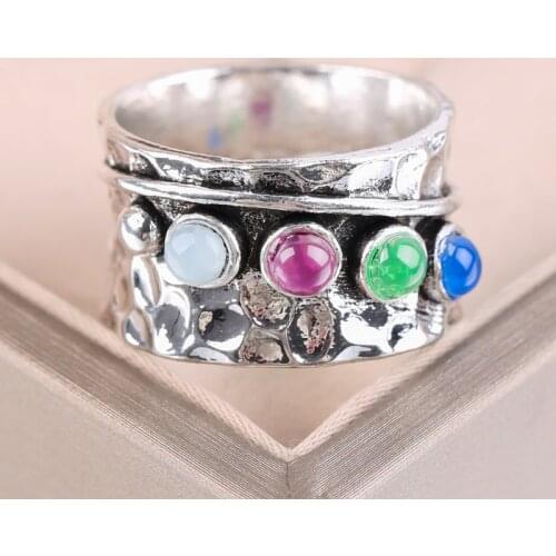 Vintage Silver Color Rings for Women Punk Gothic Carved Animal Butterfly Flower Chunky Finger Ring Charm Party Jewelry Gift