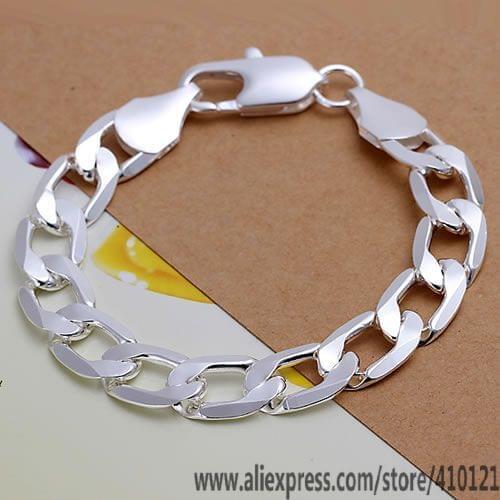 DT-H222 Hot Sale Bridal 925 Sterling Silver Jewelry for Women,Wholesale Christmas Gift Charm Fashion 12mm Bracelet