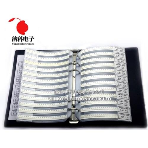 0402 SMD Resistor Sample Book 1% Tolerance 170valuesx50pcs=8500pcs Resistor Kit 0R~10M 0R-10M