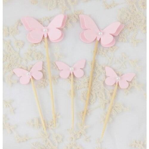 10Pcs Cake Toppers Shape Cake Fruit Picks Dessert Table Decorative Supplies