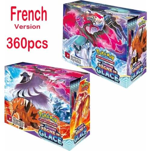 2021 Newest French Pokemon Cards 360Pcs Spanish Pokemon TCG: Shining Fates Booster Box Trading Card Game Collection Toys