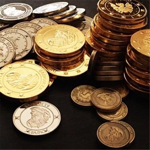 3pcs/set American magic movie golden magic prop coin gift for friends