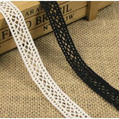 30yard garment accessory hometextile bridal doll dress trim knit embroidery cotton crochet bilateral clunny lace 1.8cm DIY deco