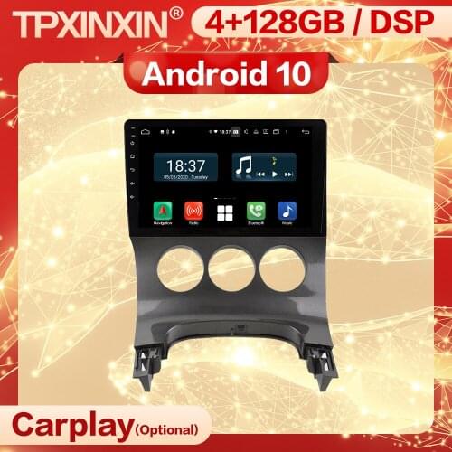 4+128G Carplay 2 Din Android Multimedia Stereo Receiver For PEUGEOT 3008 2013 2014 2015 2016 GPS BT Radio Audio Player Head Unit