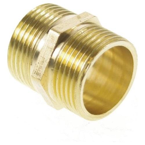 5PCS 3/4" BSPP Connection straight Male Pipe Brass Adapter Coupler Connector