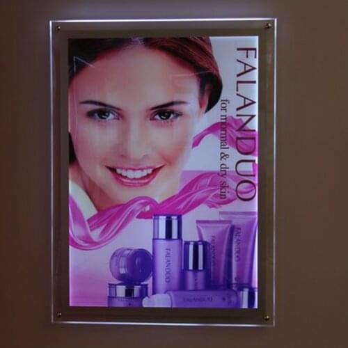A3 Single Sided Wall Mounted Illuminated Poster Display Frames,Wall Led Light Pockets,Backlit Light Display Framing