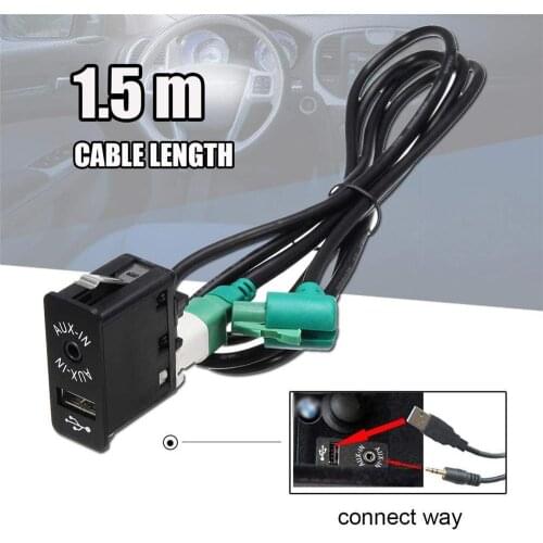 Car CD Changer Stereo Audio Harness Wire Cable Switch Button AUX IN Kit For BMW 3 5 7 Series E60 E61 E63 E64 E87 E90 E70 F25 X3