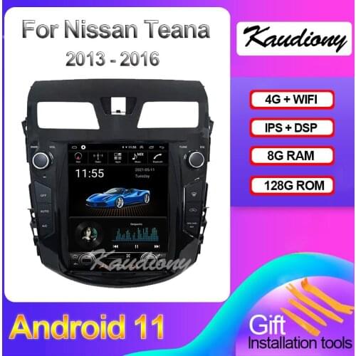 Kaudiony 10.4" Android 10.0 For Nissan Teana Car Radio Automotivo GPS Navigation Car DVD Multimedia Player Stereo 4G 2013-2018