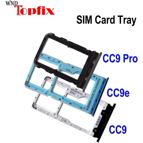 For Xiaomi Mi CC9 Pro SIM Card Holder Tray Card Tray Holder Slot Adapter Mi CC9e SIM Crad Tray CC9 Cato