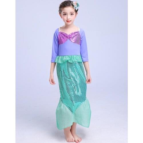 Tle Mermaid Princess Ariel dresses up childrens Cosplay costumes as the Little Mermaid dresses up childrens Halloween costumes