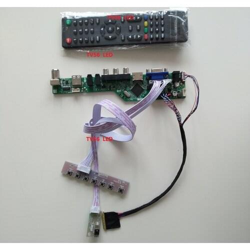 For LTN156AT02/LTN156AT02-A04 1366X768 15.6" Controller board USB AV Audio RF HDMI DVI VGA LCD Kit TV TV LED screen panel