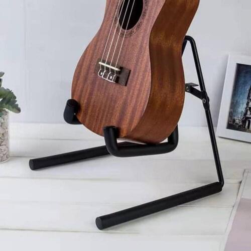 Guitar Stand Folding Design Anti-skid Metal Guitar Ukulele Storage Holder for Indoor