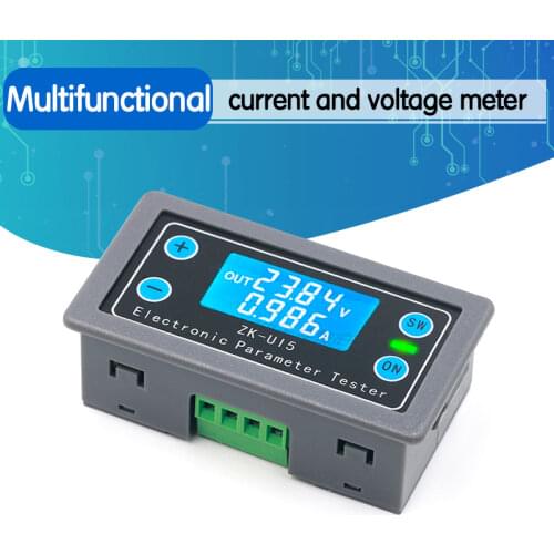 Voltage and current meter power capacity time undervoltage and overvoltage protection battery charge discharge control