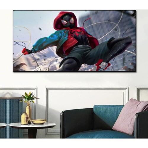 Marvel Superhero Canvas Painting Spiderman Character Poster Prints Wall Art Pictures for Living Room Cuadros Home Decor Unframed
