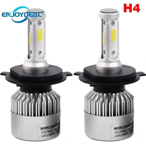 COB LED Headlight Bulbs 2pcs COB 9005 9006 LED Headlight Fog Light Lamp Bulb 6500K 72W 8000LM F5