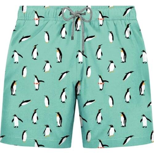 JF Summer Mens Shorts - Penguin Green