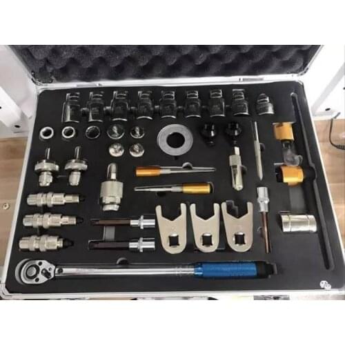 Common rail injector disassembly and dismounting tool kits common rail injector tools with torque wrench 40pcs