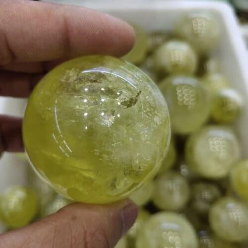 NATURAL Citrine Quartz Crystal Sphere Ball Healing Gifts home decoration