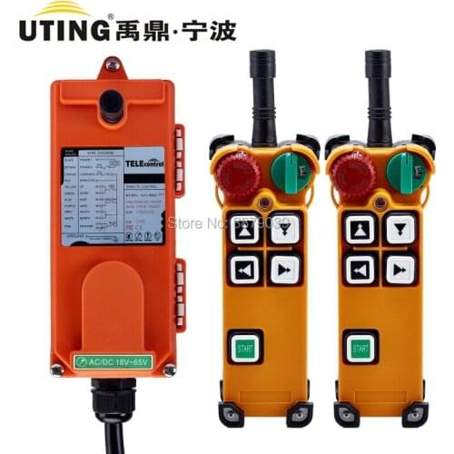 Nice UTING CE FCC Industrial Wireless Radio Double Speed F21-4D Remote Control (2 Transmitters+1 Receiver) for Crane