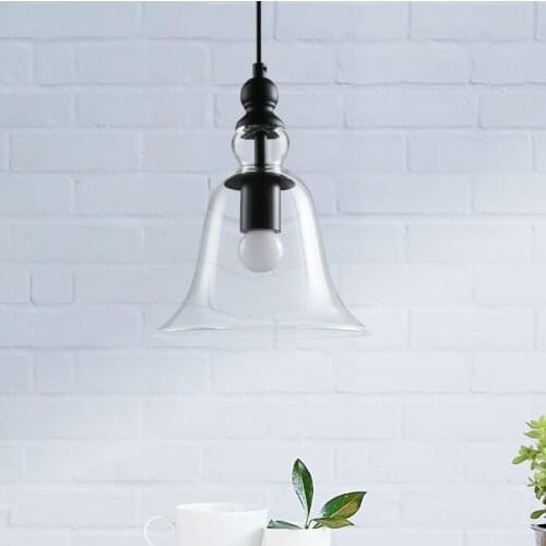 Nordic loft hanging Glass Pendant Lamp Fixtures for Kitchen Restaurant Bar living room bedside bedroom LED pendant lights E27