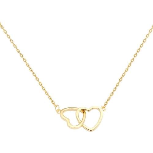 Wholesale Trendy Female Pendant Gold and Silver Color Link Chain Choker Necklace Women Girl Metal Jewelry Accessory Party