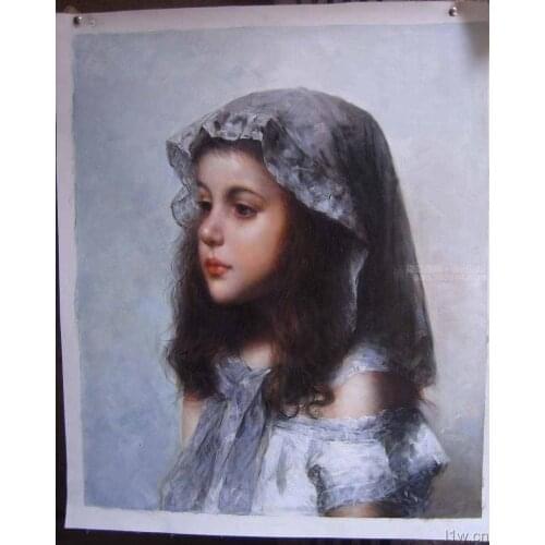 Artist TOP custom original children baby boy girl handpainted oil painting on canvas -- good quality -- free shipping cost