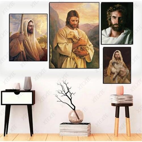 Christian Jesus Rescue World Poster The Son of God Decoration Wallpaper Home Canvas Painting Wall Art Kids for Bedroom