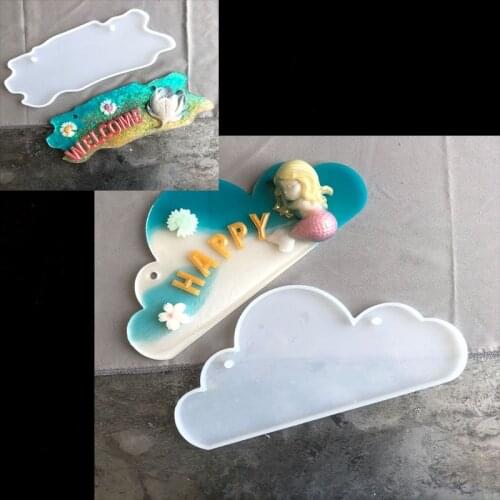 Door Number Card Decoration Silicone Mold DIY Crystal Listing Door Mold House Resin Molds art supplies