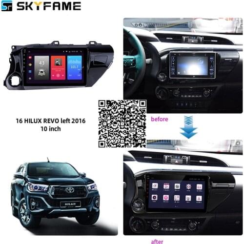 SKYFAME 4+64G Car Radio Stereo For Toyota Hilux Revo Vigo IMV 2016 Android Multimedia System GPS Navigation DVD Player