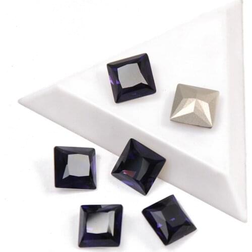 Super Glitter Glass Crystal Purple Velvet Color Rhinestones 8mm 10m 12mm Pointback Stone For Charms Nails Art Decorations Strass