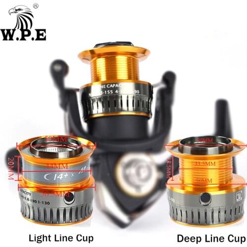 W. P. E fishing Reel 1PCS wire cup all metal fishing spinning wheel separate coil HYT01-35/ TS3500 Coil accessories only coils