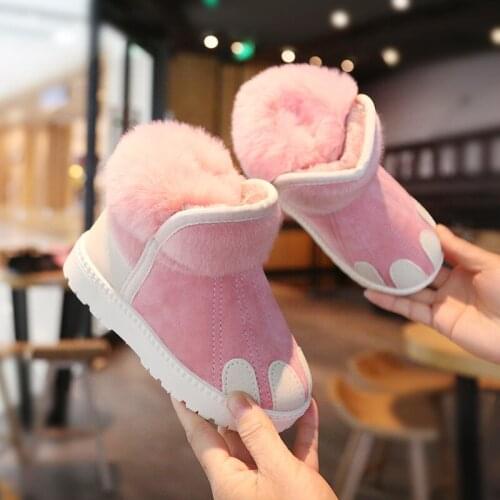 Winter Baby Boys & Girls Snow Boots Children & Toddler Shoes Fashion Very Warm With Plush For Kids Size 22-36