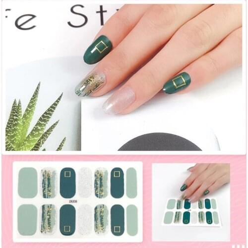1 Set Nail Stickers Decals Plain Stickers Nail Decoration Nails Sticker Designer Self Adhesive Nail Art Stickers