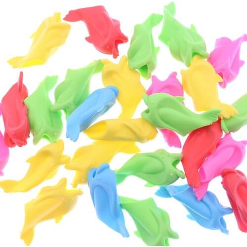 Silicon High Quality 10pc Best Gift Dolphin Fish Style Child Pencil Student Pens Pens Pitch Correction