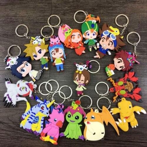 16 styles Digimon Figure Toys Agumon Gabumon Koromon Tanemon Gomamon Piyomon Patamon YAGAMI TAICHI Dolls Keychain Pendants