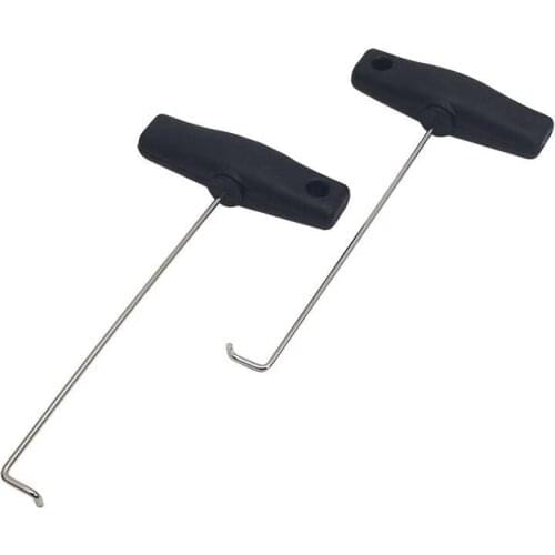 2pcs T- Handle Handbrake Air outlet Pull-out Hook DashBoard Trims Removal Tool For Porsche Panamera