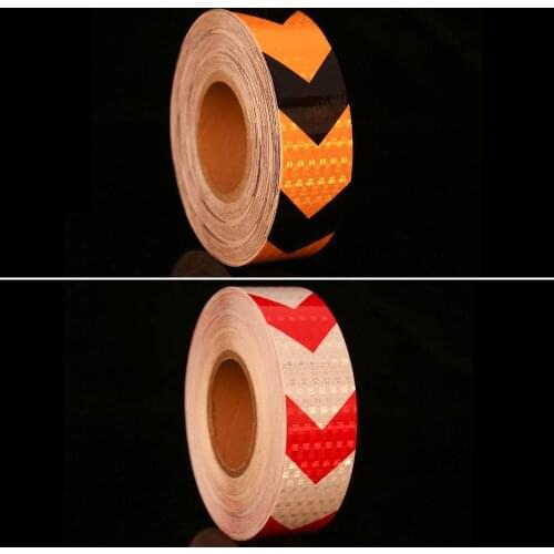 5cmx50m/Roll Car Reflective Tape Safety Warning Car Decoration Sticker Reflector Protective Tape Strip Film