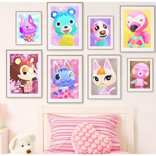 Diy Diamond Painting Color Cat Dog Wolf Flamingo Diamond Embroidery Animal Octopus Cross Stitch Handmade ChildrenS Room Decor