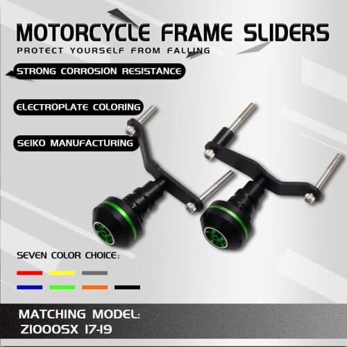 Motorcycle CNC Aluminum Falling Protection Frame Sliders Crash Protector For Kawasaki Z1000SX Z1000 SX 2017 2018 17 18
