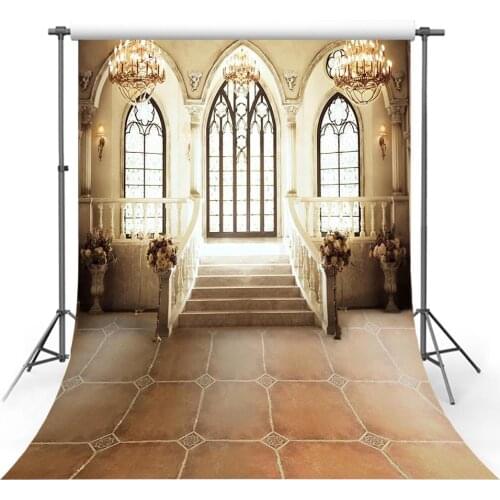 Avezano Backdrops Wedding Engagement Luxury Hall Palace Chandelier Church Decor Photography Backgrounds Photo Studio Photophone