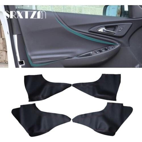 Car-styling Door Armrest Panels Center Control Dashboard Panel Leather Cover Trim For Chevrolet Malibu XL 2016 2017 2018