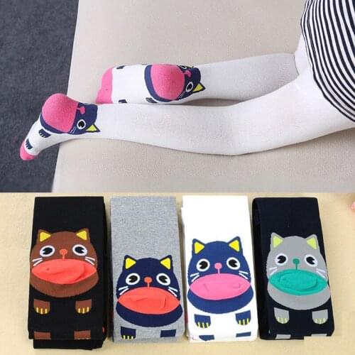 Baby Tights For Girls Cute Cartoon Children Tights Christmas Clothing Girls Stockings Child Pantyhose Autumn Winter 2-9 Year