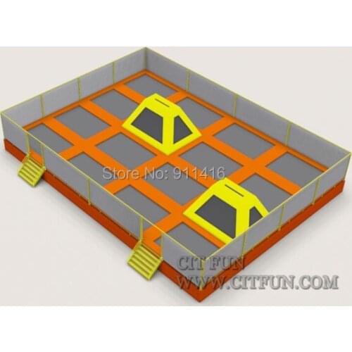 Customized design amusement indoor trampoline park and CE approval
