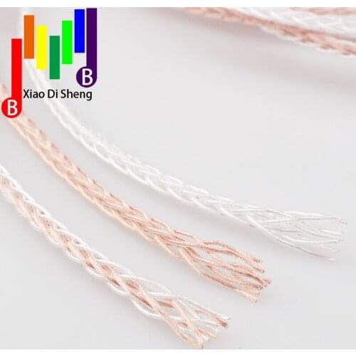 Headphone Cable Silver OCC Wire 6N Wire For HiFi Headphone Headset Speaker DIY Upgrade Earphone Cable 8 Core Extension Lin