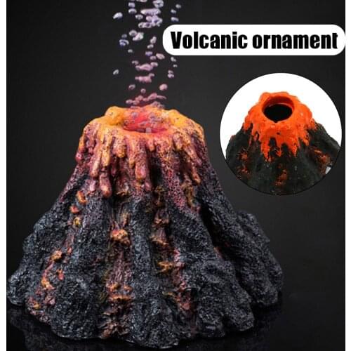 Oxygen Pumps Volcano Shape Ornament For Aquarium Air Bubble Stone Fish Tank Decoration Decor He
