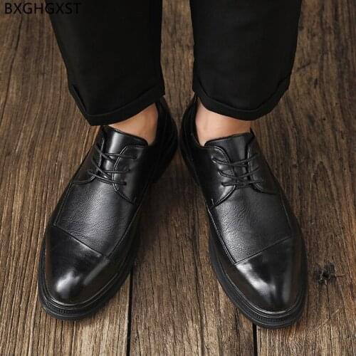 Brown Wedding Shoes for Men 2021 Black Man Oxford Men Dress Shoes Leather Designer Shoes Men High Quality Chaussure Homme Sapato